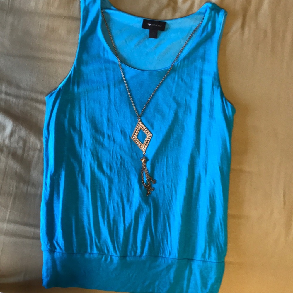 Pretty teal blue tank